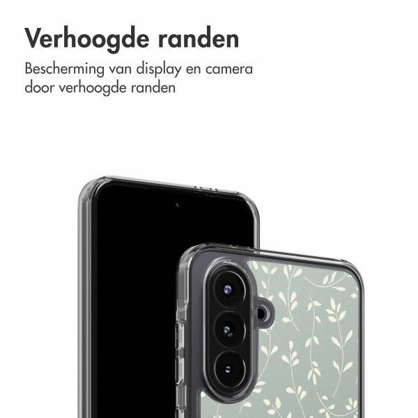 imoshion Design hoesje Samsung Galaxy A56 - Smoke Green Flowers