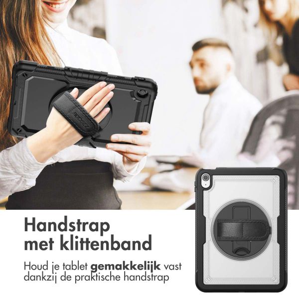 Accezz Rugged Backcover met schouderstrap Apple iPad 11 (2025) 11 inch A16 / iPad 10 (2022) 10.9 inch - Transparent