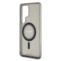 Guess MagSafe IML Rhinestones Case Samsung Galaxy S25 Ultra - Zwart