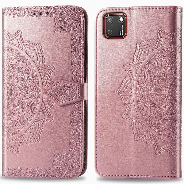 imoshion Mandala Bookcase Huawei Y5p - Rosé Goud
