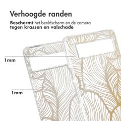imoshion Design hoesje Google Pixel 6a - Golden Leaves Transparant