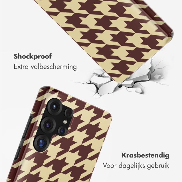 Selencia Vivid Backcover Samsung Galaxy S25 Ultra - Pied-de-Poule