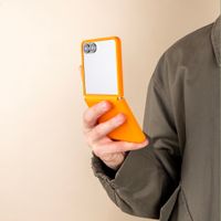 Accezz Grid Backcover Samsung Galaxy Z Flip 8 - Oranje