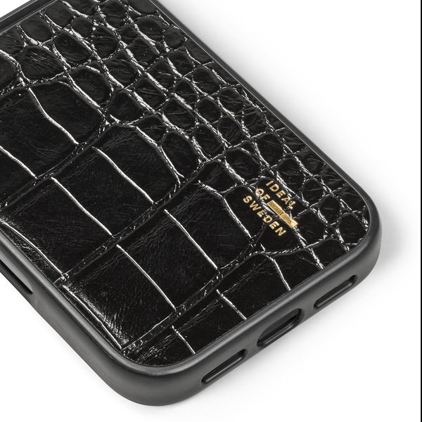 iDeal of Sweden Vegan Leather MagSafe Backcover Apple iPhone 18 Pro / 17 Pro - Black Croco