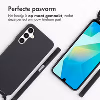 imoshion Siliconen hoesje met koord Samsung Galaxy A16 - Zwart