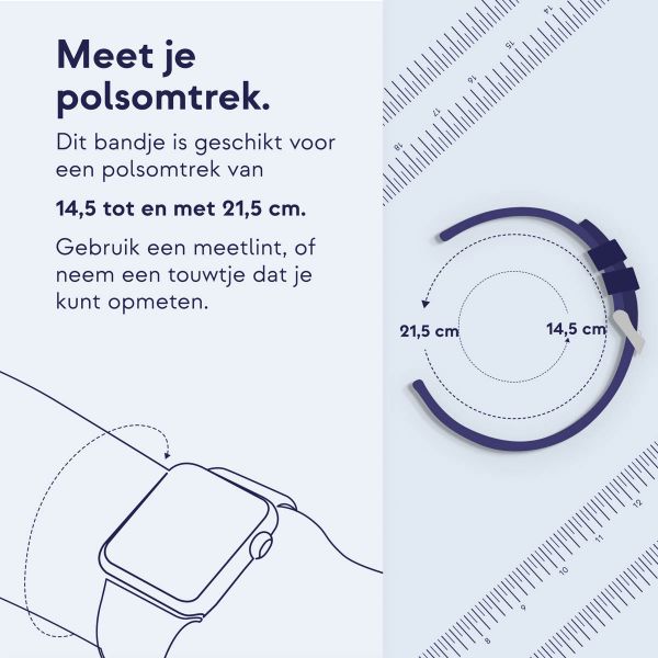 imoshion Ocean Siliconenband Samsung Galaxy Watch 8 (40/44mm) / Classic (46mm) - Zwart