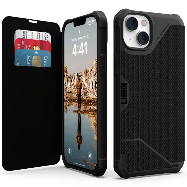 UAG Metropolis Bookcase Apple iPhone 14 Plus - Kevlar Black