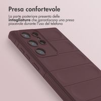 imoshion EasyGrip Backcover Samsung Galaxy S22 Ultra - Aubergine