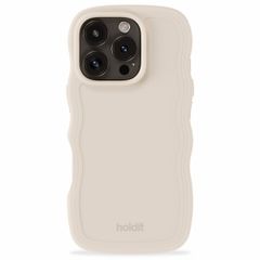 Holdit Wavy Case iPhone 16 Pro Max - Light Beige