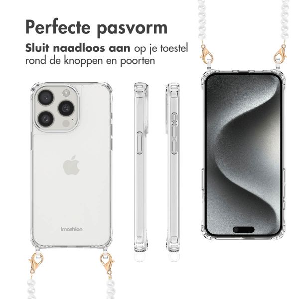 imoshion Backcover met Telefoonkoorden Apple iPhone 15 Pro Max - Parels
