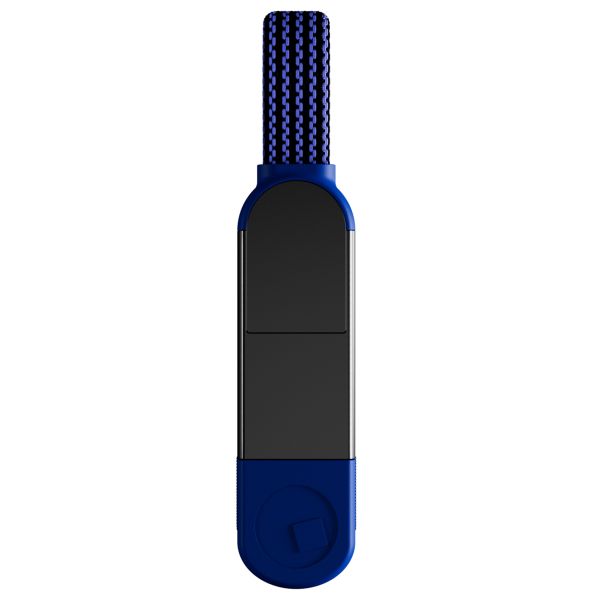 Rolling Square inCharge® X 6-in-1 sleutelhanger oplaadconnector - Sapphire Blue