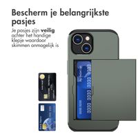 imoshion Backcover met pasjeshouder Apple iPhone 15 - Donkergroen