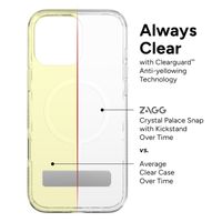 ZAGG Crystal Palace Snap KickStand Case met MagSafe iPhone 16 Pro Max - Transparant