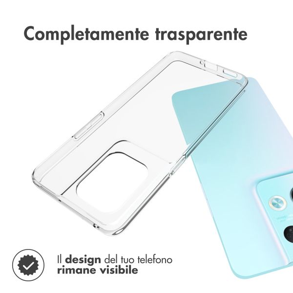 Accezz Clear Backcover Oppo Reno 8 Pro 5G - Transparant
