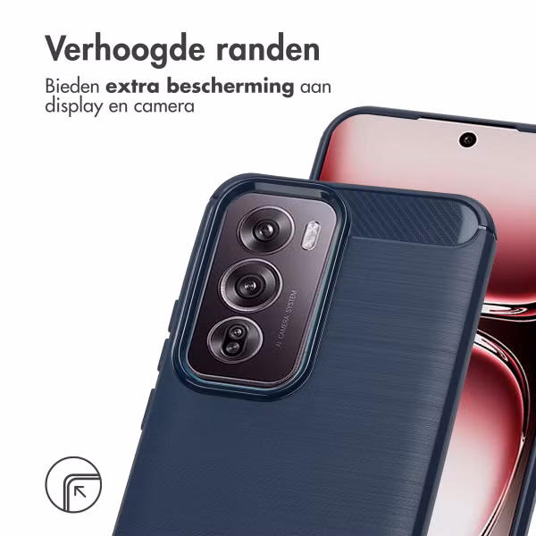 imoshion Brushed Backcover Oppo Reno 12 Pro - Donkerblauw