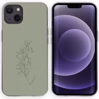 imoshion Design hoesje Apple iPhone 13 - Floral Green