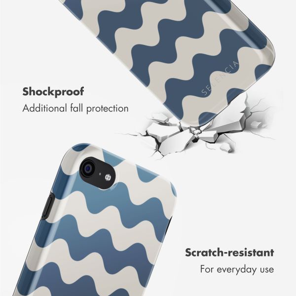 Selencia Vivid Back Cover Apple iPhone SE (2022 / 2020) / 8 / 7 / 6(s) - Wave Vibes Classic Blue
