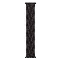 Apple Gevlochten solobandje Apple Watch | 44/45/46/49 mm - Maat 10 - Black Unity