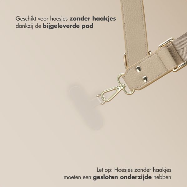 Selencia Telefoonkoord met Klein Tasje - Beige
