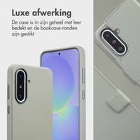 Accezz Leather Bookcase 2-in-1 met MagSafe Samsung Galaxy A36 / A56 - Light Grey