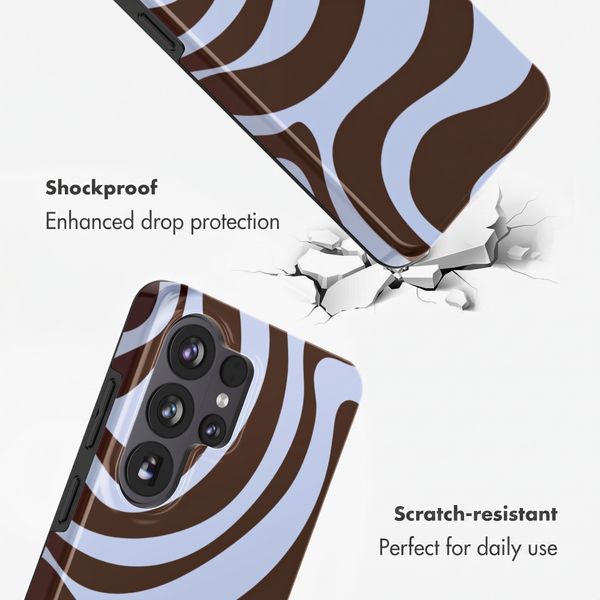 Selencia Vivid Back Cover Samsung Galaxy S26 Ultra - Dream Swirl Chocolate
