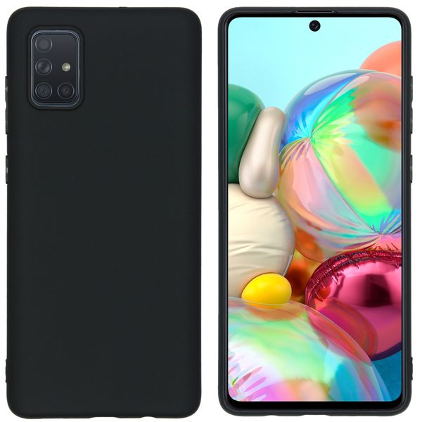 imoshion Color Backcover Samsung Galaxy A71 - Zwart