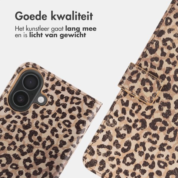 imoshion Design Bookcase Apple iPhone 16 - Leopard Mood