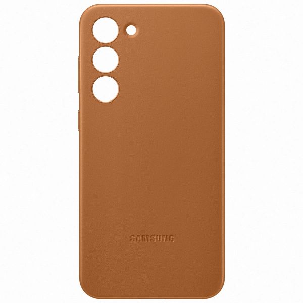 Samsung Originele Leather Backcover Samsung Galaxy S23 Plus - Bruin