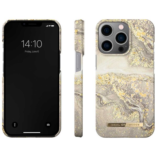 iDeal of Sweden Fashion Backcover iPhone 14 Pro - Sparkle Greige Marble