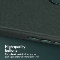 Accezz Leather Back Cover with MagSafe Apple iPhone 17 - Cedar Green