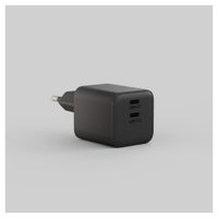 Zens Compact Oplader 2x USB-C 100W - Power Adapter - Zwart