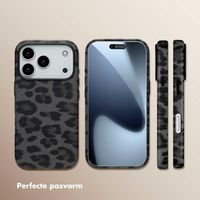Selencia Sabi Backcover Panterprint met MagSafe Apple iPhone 17 Pro - Midnight Black