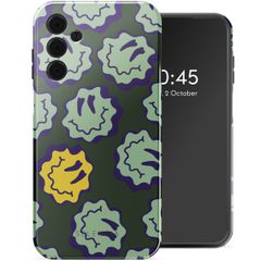 Selencia Vivid Backcover Samsung Galaxy A15 (5G) - Wavy Smiley Green