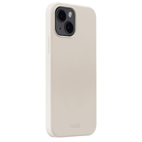 Holdit Silicone Case iPhone 14 / 13 - Light Beige