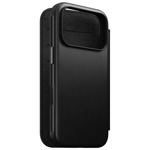 Nomad Modern Leather Folio Bookcase Apple iPhone 18 Pro Max - Black