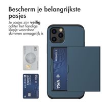 imoshion Backcover met pasjeshouder iPhone 12 (Pro) - Donkerblauw