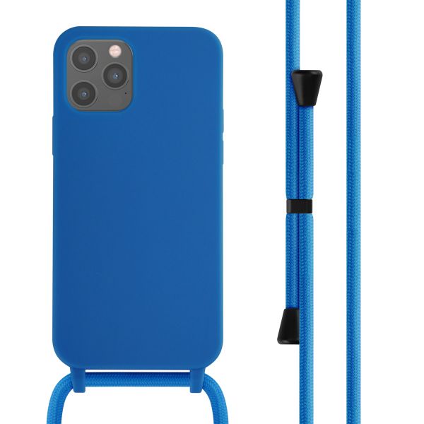 imoshion Siliconen hoesje met koord iPhone 12 (Pro) - Blauw