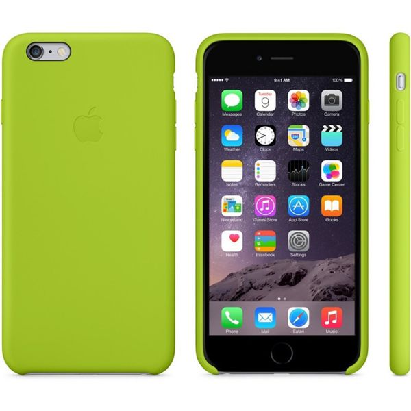 Apple Silicone Backcover Apple iPhone 6(s) Plus - Green