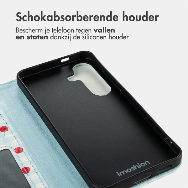 imoshion Design Bookcase Samsung Galaxy S25 - Cherry Check