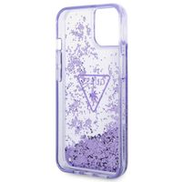 Guess Liquid Glitter Backcover Apple iPhone 14 - Paars