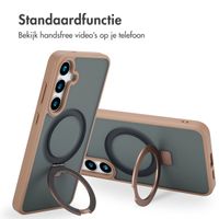 Accezz Ring Stand Backcover met MagSafe Samsung Galaxy S24 Plus - Brown