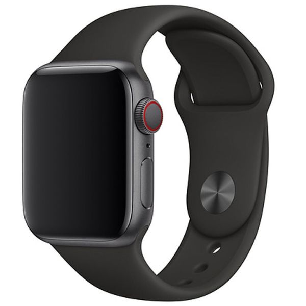 Apple Sport Band Apple Watch Series 1-9 / SE - 38/40/41 mm / Series 10 - 42 mm - Zwart