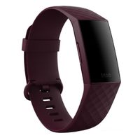 Fitbit Classic siliconen band Fitbit Charge 3 / 4 - Maat L - Rosewood