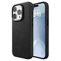 Woodcessories Bio Leather Case MagSafe Apple iPhone 15 Pro Max - Zwart