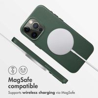 Accezz Leather Back Cover with MagSafe Apple iPhone 15 Pro Max - Cedar Green