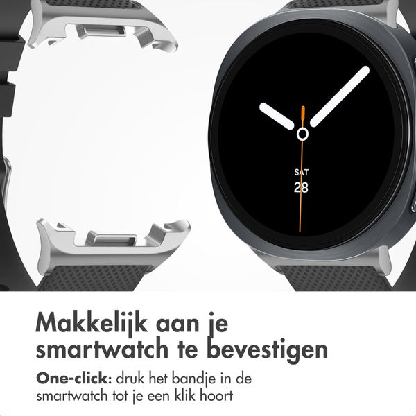 imoshion Flexibel Siliconen bandje Samsung Galaxy Watch 8 (Classic) - 40 / 44 / 46mm - Zwart