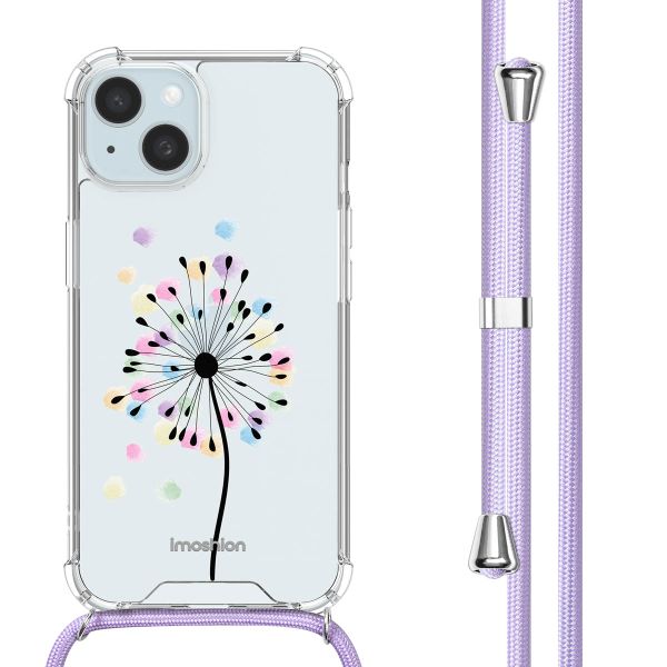 imoshion Design hoesje met koord Apple iPhone 15 - Sandstone Dandelion