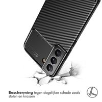 imoshion Carbon Softcase Backcover Samsung Galaxy S22 - Zwart