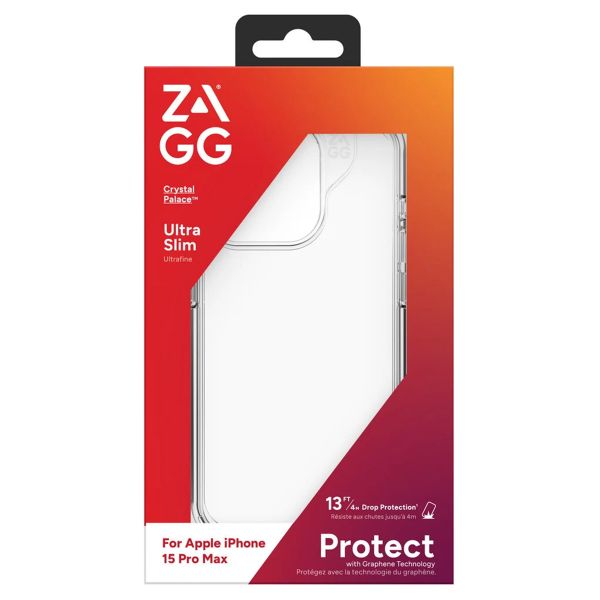 ZAGG Crystal Palace Backcover Apple iPhone 15 Pro Max - Clear