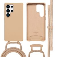 imoshion Color Backcover met afneembaar koord MagSafe Samsung Galaxy S25 Ultra - Beige